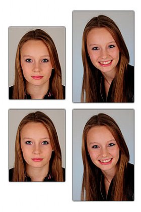 2 Stk. EU -Passbilder + 2 Stk. klassische Passbilder